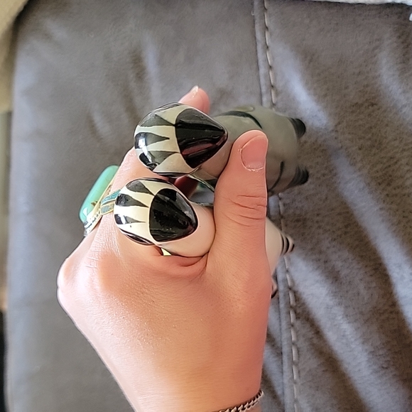 Set of Mexican ceramic long neck birds - Picture 5 of 5